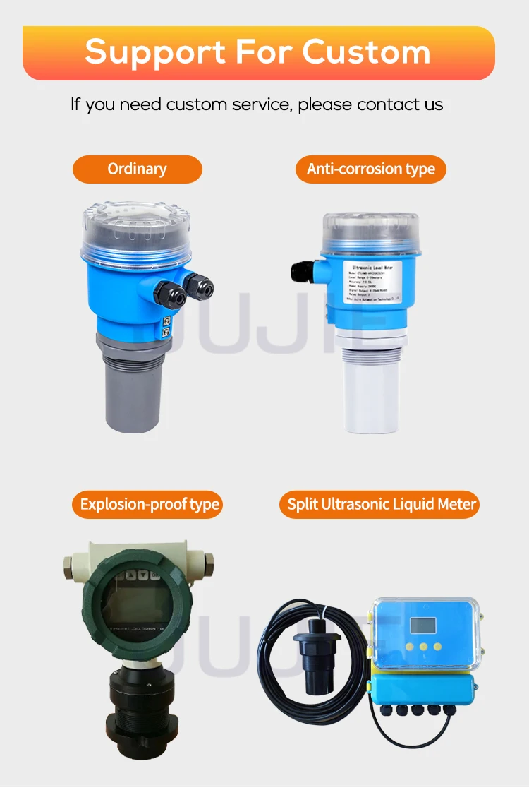 3m 5m 8m 10m Ultrasonic Level Meter 4-20mA Noncontact Level Meter Oil Fuel Tank