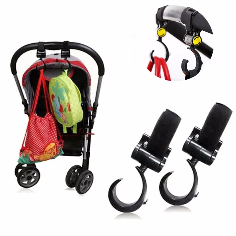 

2pcs/set Pram Eco-friiendly Nylon Infant Baby Kids Carriage Stroller Hook Activity & Gear