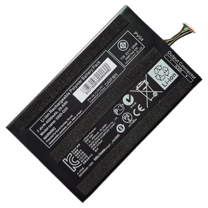 Bateria Genuína 7.4v 29.6v 4000mah do Portátil do Gnd-d20 para o pc da Tabuleta do Gigabyte S1080 S1081 S1082 Cf1 Cf01 Cf2 Cf3 - Imagem 2