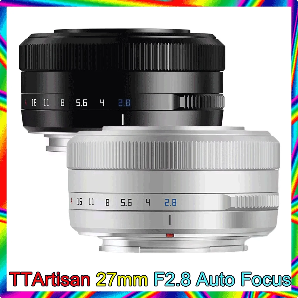 Auto Focus 27mm F2.8 Camera Lens Fuji X Fujifilm XF Sony E Nikon Z Mount STM APS-C Eye perception For XA7 XT100 camera lens