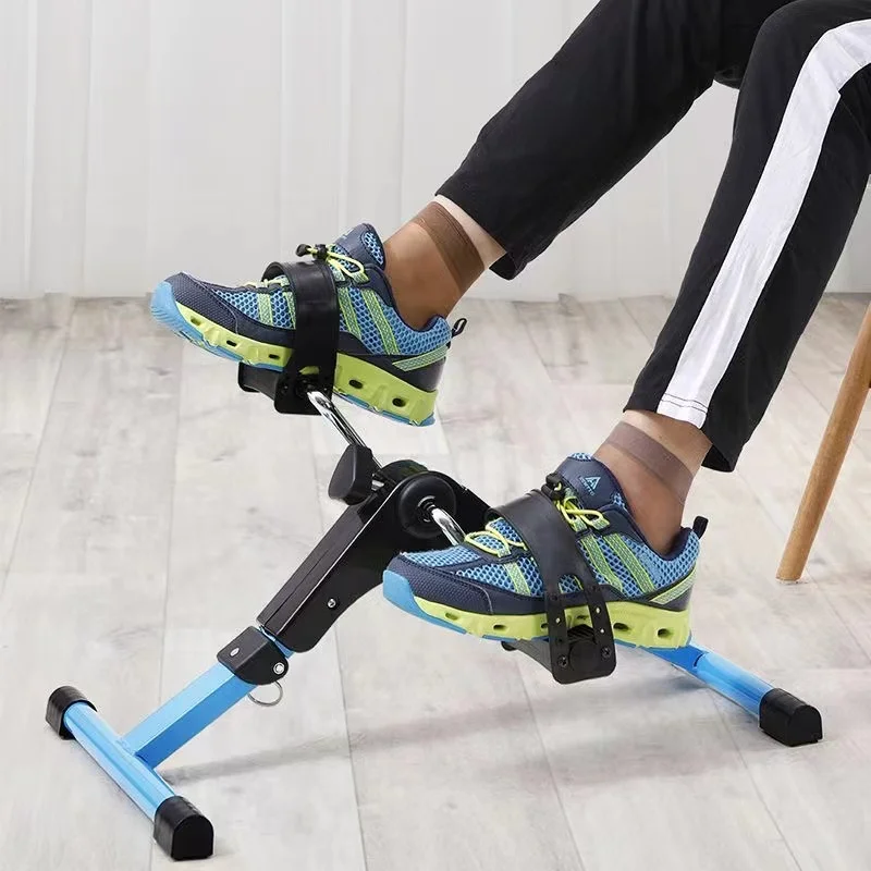 Multifunctional Pedals Exercise Bike Portable Elderly Rehabilitation Leg Arm Trainer Home Mini Folding Exercise Bike Leg Trainer