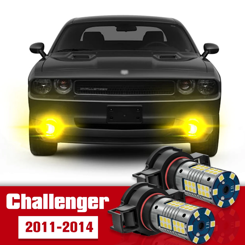 2pcs Front Fog Light Accessories Led Bulb Lamp For Dodge Challenger