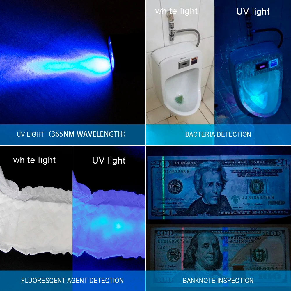 Trustfire Minix 미니 EDC 손전등 키체인, 레드 라이트, C타입 USB 충전식, 다채로운 선물, 2 가지 모드, LED 토치, 320LM, 365nm, UV 램프