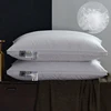 White Goose Down Pillow 2pcs Premium Bed Pillows Back Side Sleeper Pillow for Neck, Shoulder Support Soft Fluffy Hotel Pillows 1
