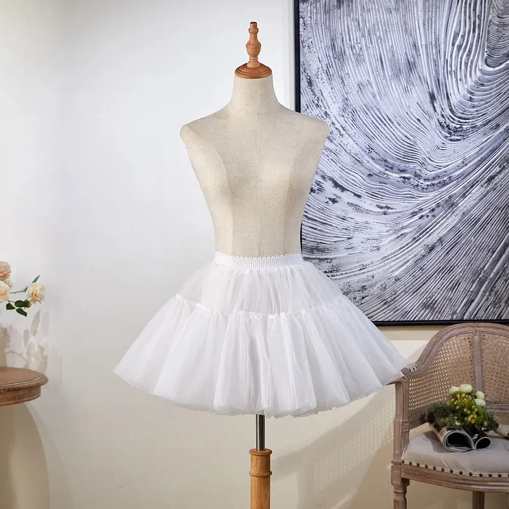 Petticoat Skirt Petticoat Underskirt Lolita Petticoat 35Cm Underskirt Black Petticoat Lolita Soft Yarn Boneless Skirt Support Daily Cosplay Violence Carmen Soft Korea Japan