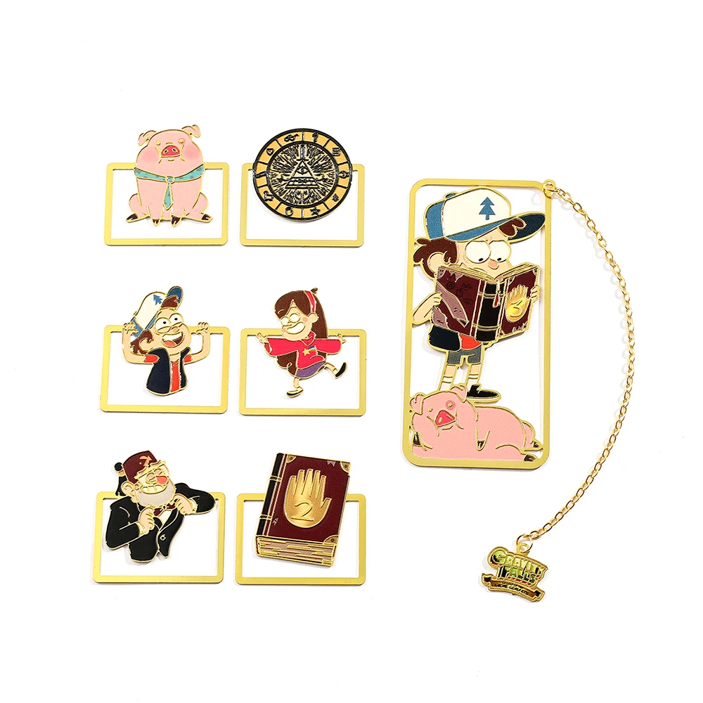 Gravity Falls Metal Bookmark Reading Office Marking Gift