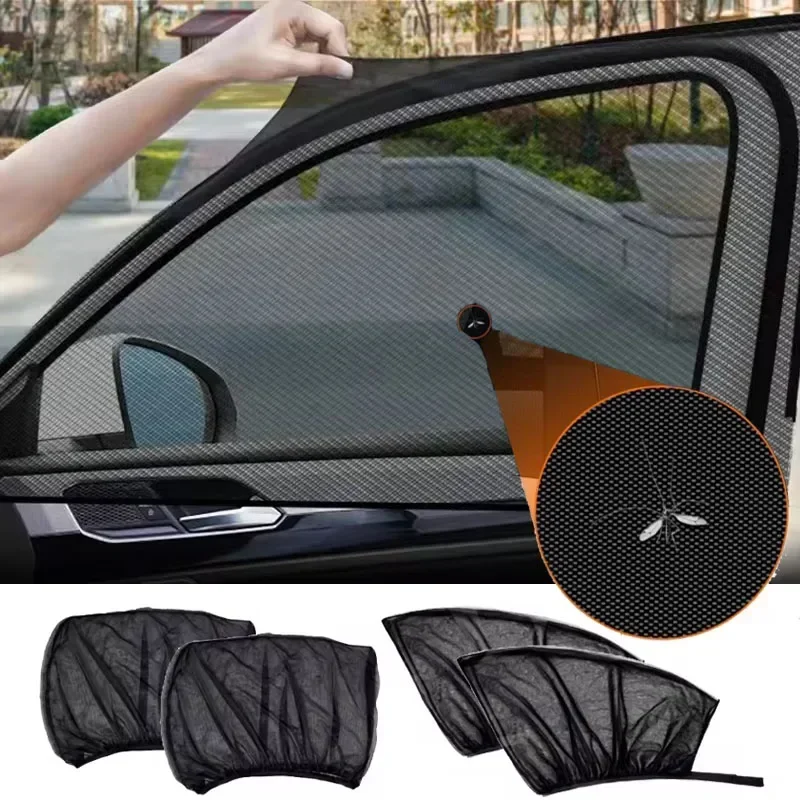 Black Mesh Car Sun Shade Auto UV Protect Curtain