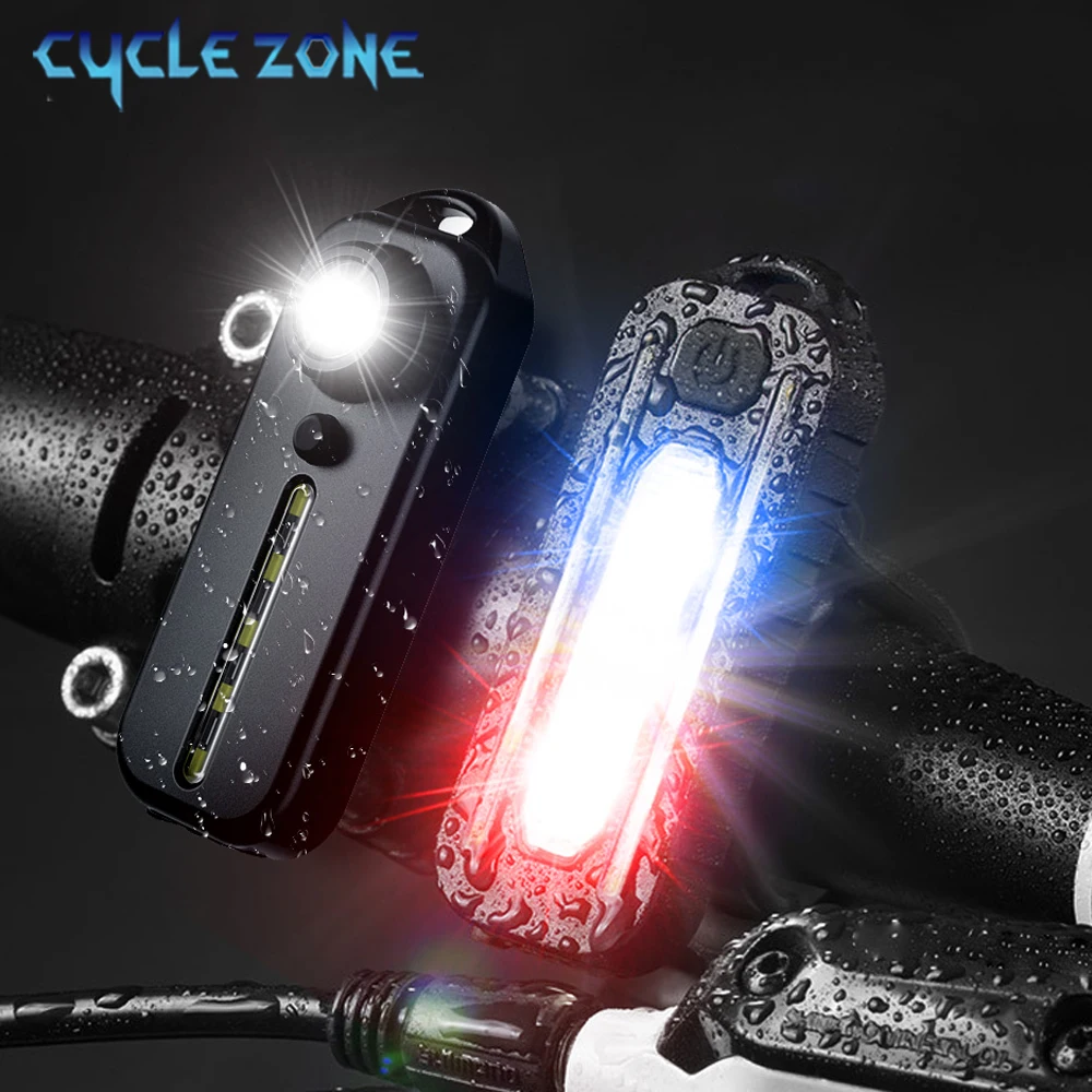 

LED Shoulder Police Light with Clip Flashlight USB Charging Flashing Warning Safety Flashlight Torch Bike Warn MTB Light
