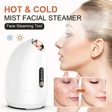 

Hot & Cold Mist Facial Steamer Face Sauna Spa Skin Soothing Mister Moisturizing Hydrating 200ml Face Steaming Tool Skin Care