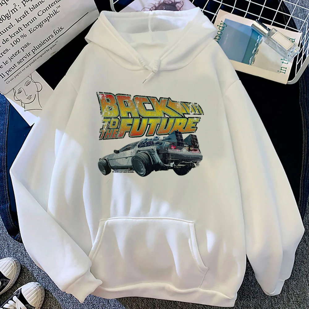 

Женская зимняя толстовка с капюшоном «Назад в будущее»