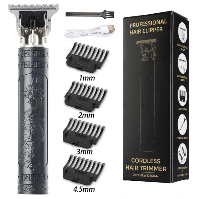 T9 Hair Clipper Professional Electric Trimmer for man 0mm Baldheaded Barber Hair Cutting Machine Cordless Shaver