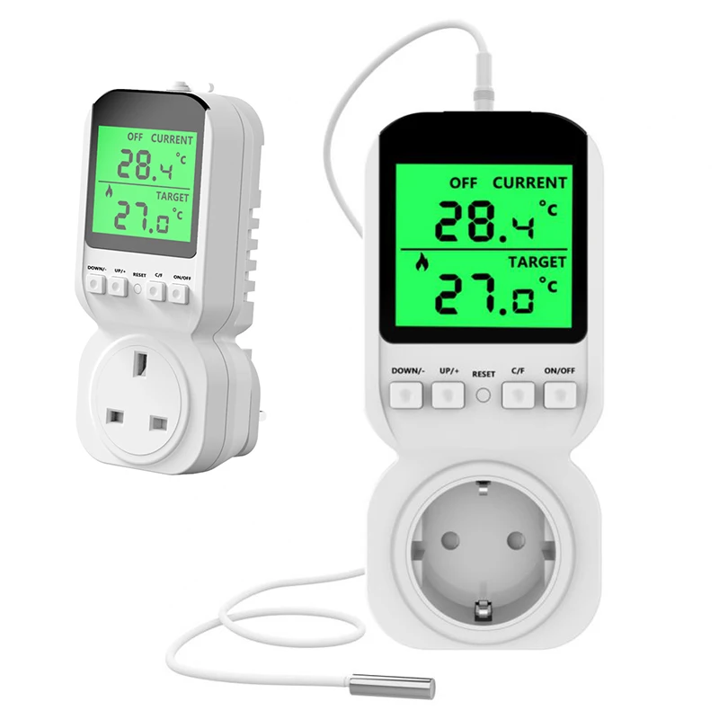 

Digital Thermoregulator Temperature Sensor Timer Socket Smart thermostat 220V switch EU Control Thermostat For Heating