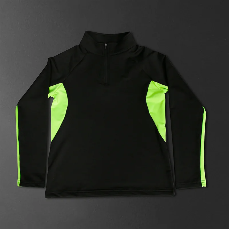Fitness Clothes Children Spring Stand Up Collar Quick Drying Set Basketball Training Sports T-shirt Long Sleeved Running Outdoor