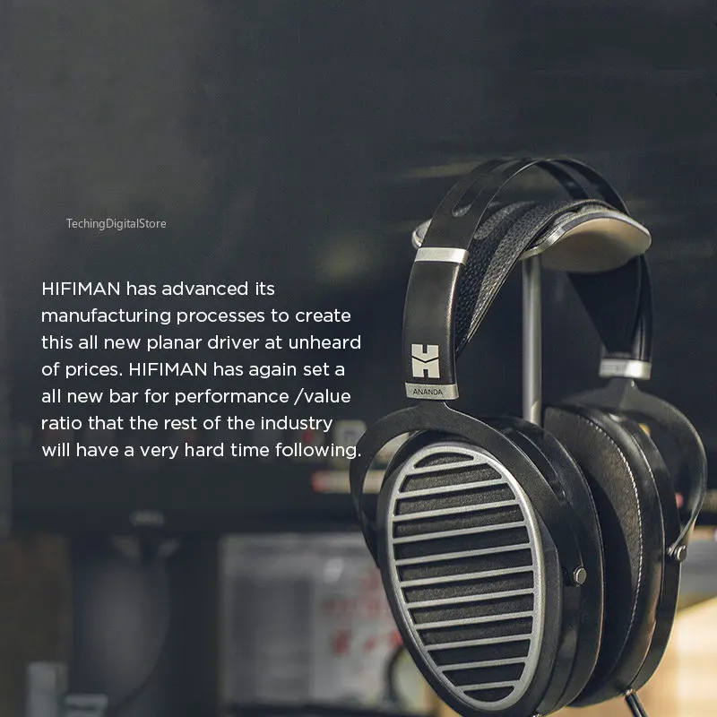  HIFIMAN Ananda Nano Open-Back Over-Ear Planar Magnetic Hi-Fi  Headphones with Stealth Magnets and Nanometer Thickness Diaphragm :  Electronics