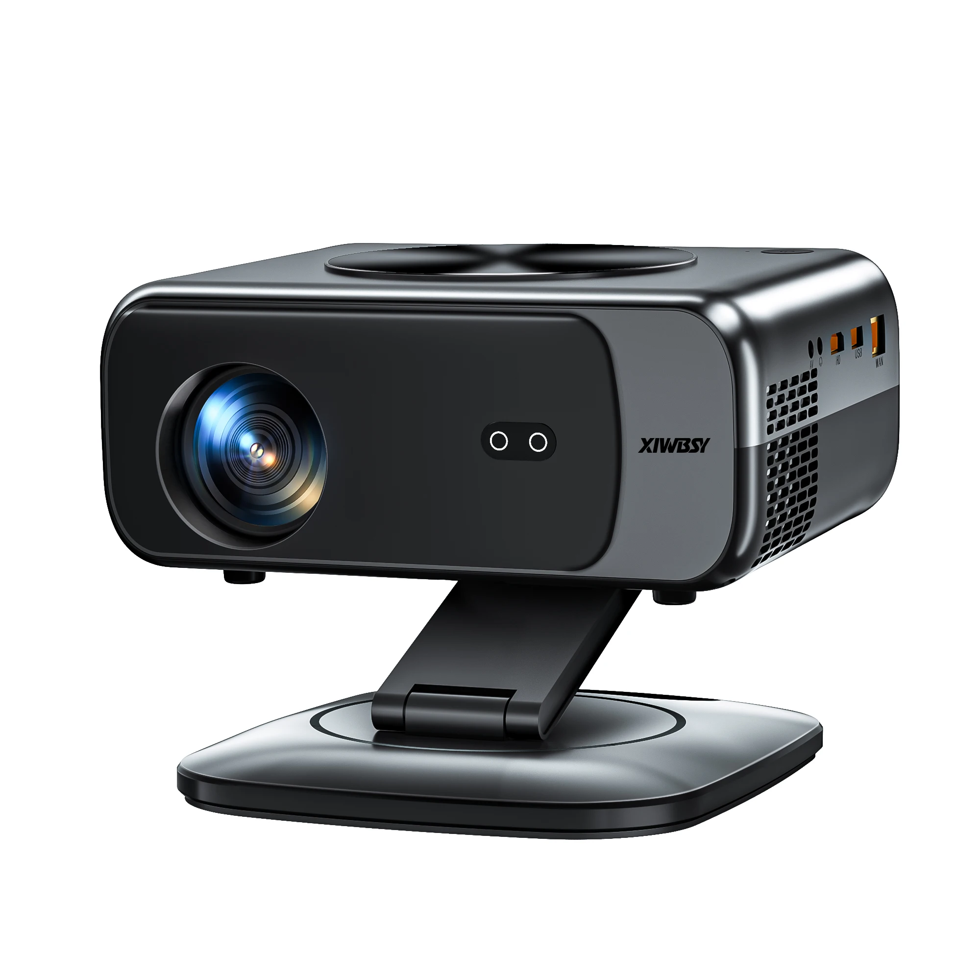 XywBSY 2025 Mini Projetor 4K 25000Lumens Projetor Inteligente Wifi6 BT5.3 Projetor LED 8K Decodificação Projetor Portátil de Cinema em Casa 64G