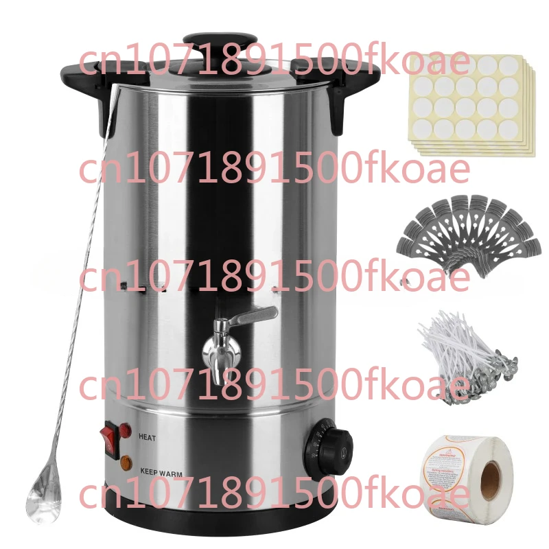 

10L Electric Wax Melting Pot with Spout 30-110 ℃ Furnace Wax Melter Stainless Steel Large Melting Pot Commerical