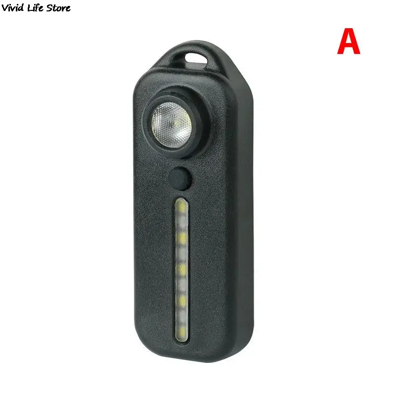 Bike Warning Light LED Red Blue Shoulder with Clip USB Charging