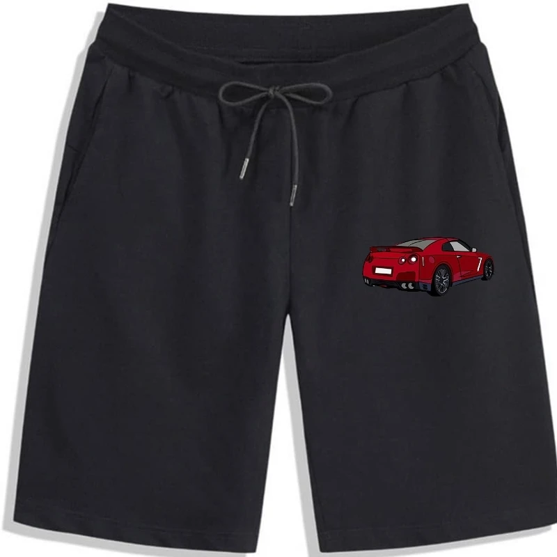 

Nissan GTR Red Car Back at Angle -Men's shorts for present - full colour print high quality MUF-12126 Shorts man