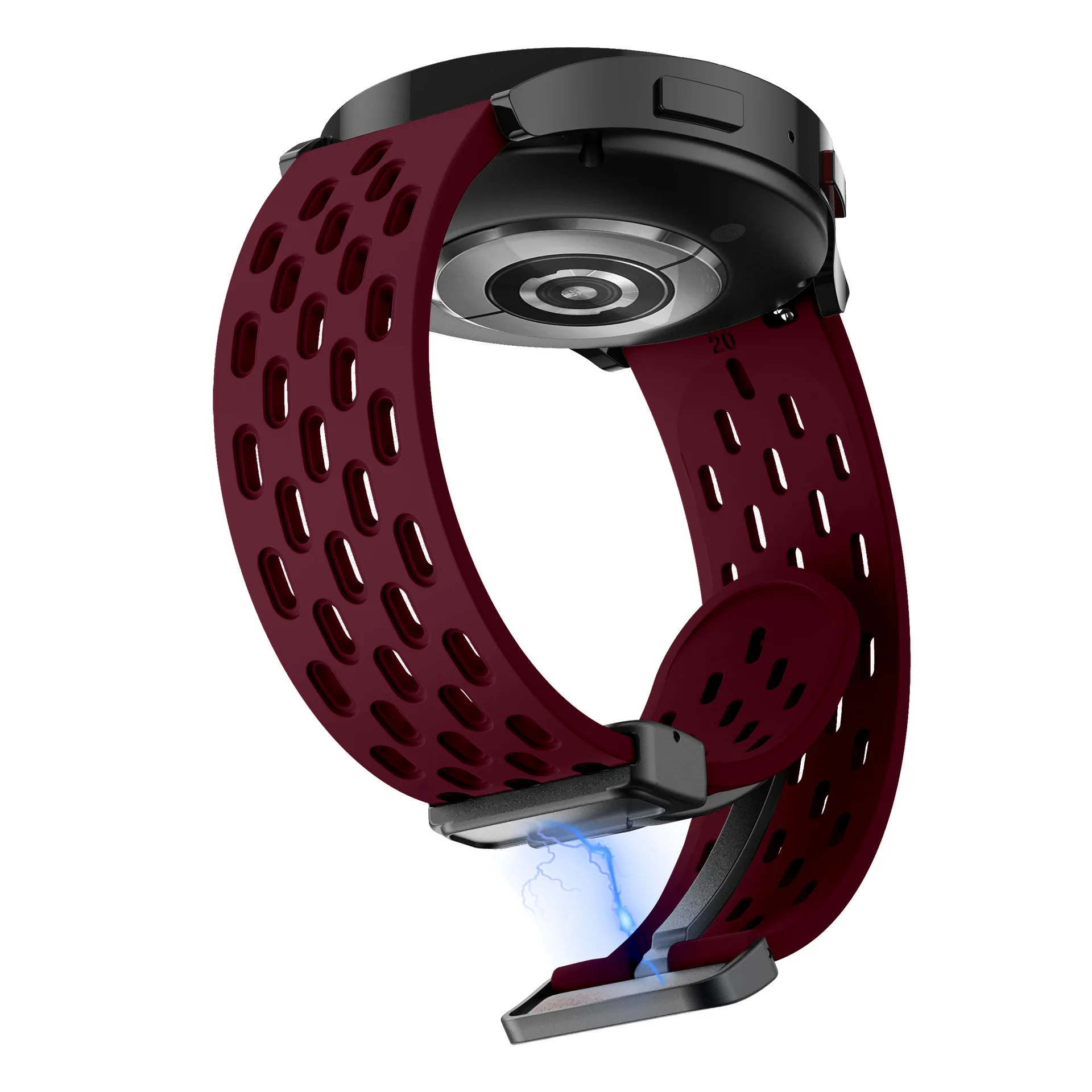 Magnetic Silicone Sports Strap - 20mm/22mm - Universal Fit