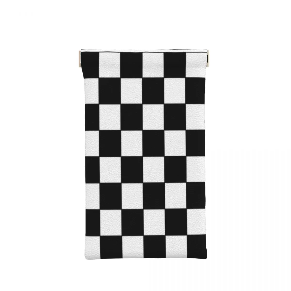 

Glasses Storage Bag Chess Board Illustration Eyeglass Case Sunglasses Pouch Squeeze Coin Purse