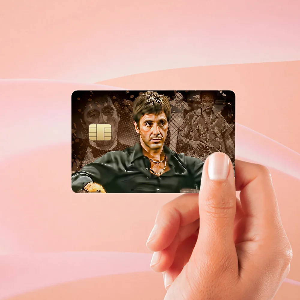 S-Scarface 1983 Film Al P-Pacino Movie Various Anime Bank Credit Cards Bus Pass Stickers Cool Decoration Waterproof Collection 5