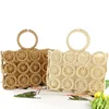 Wicker Woven Handbags for Women Rattan Hollow Straw Bags Handmade Beach Travel Shoulder Bags Casual Ladies' Purses Summer Fashio 4