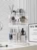 Acrylic Cosmetics Storage Box Nail Display Stand Rotating Makeup Organizer Holder Lipstick Skin Care Products Storage Shelf 2