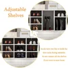 Hall Tree with Bench and Shoe Storage, Multi-Purpose Entryway Bench with Coat Rack, Adjustable Shelves, Shoe Rack 3