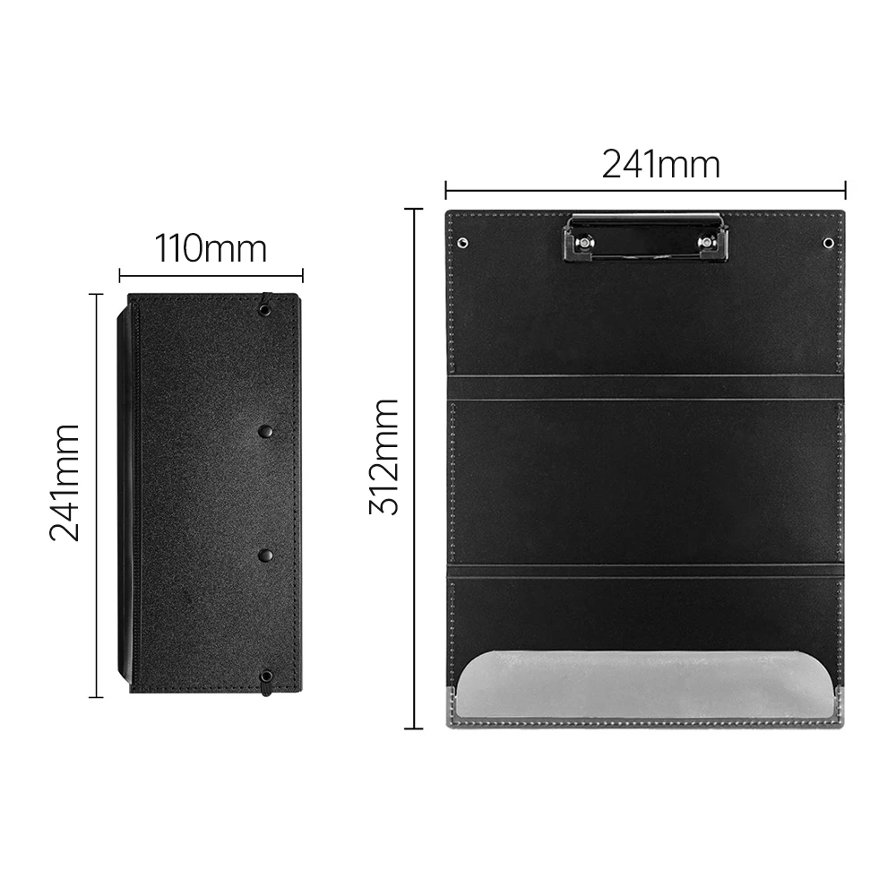 Nursing Clipboard Foldable Handheld Folders Portable Writing Board 3 Layers Secure Paper Grip for Ducuments for Doctors Students