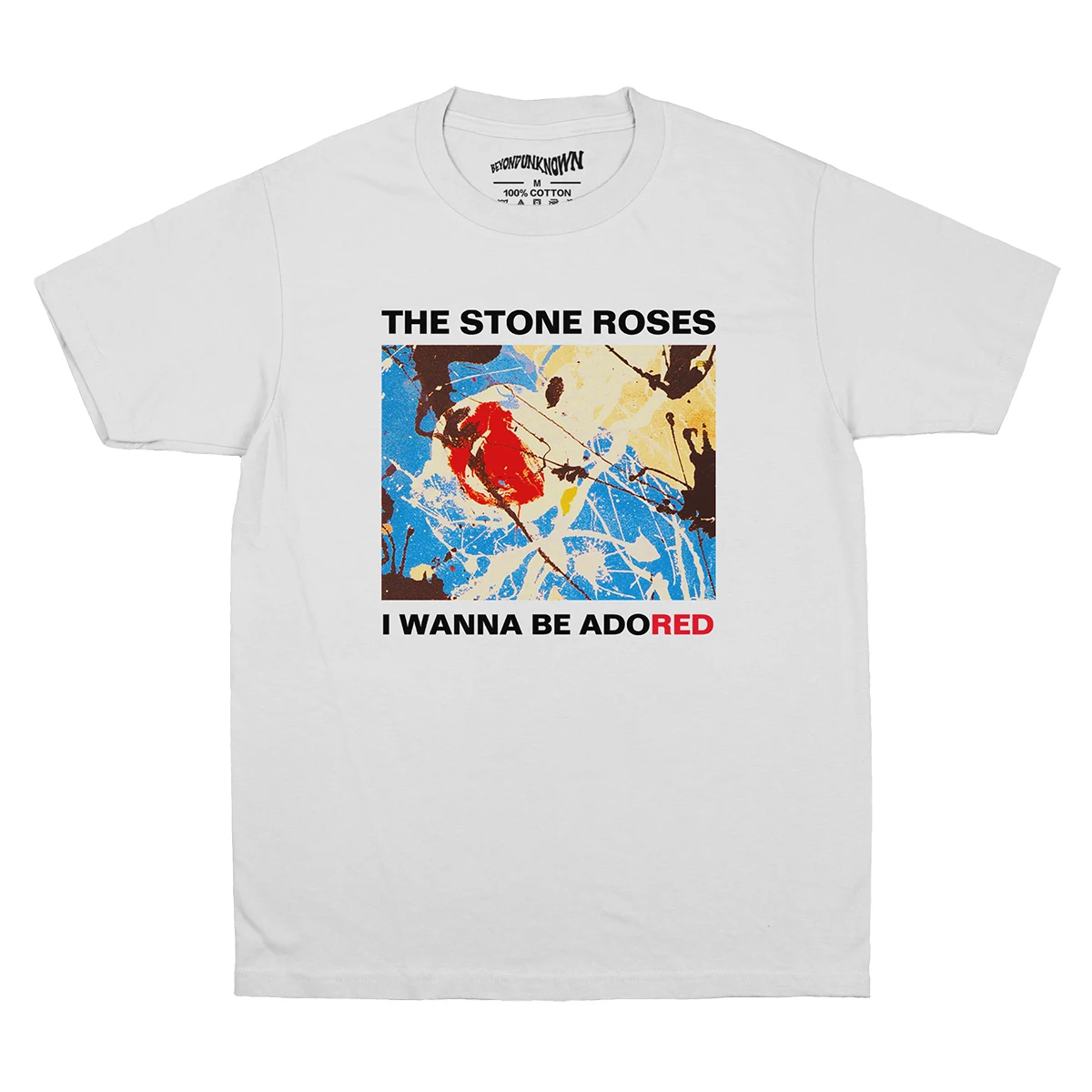 The Stone Roses T-Shirt I Wanna Be Adored Rock Brit-Pop Pulp Top Band  Men's Clothing Short Sleeve Clothing