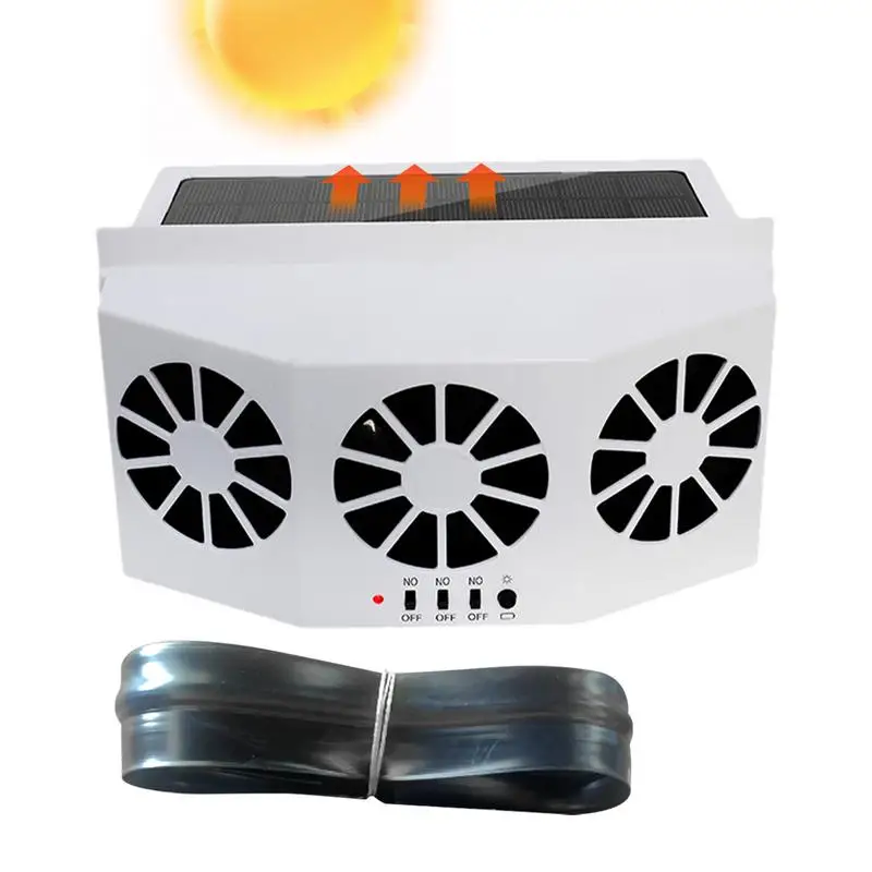 

Solar Charging Auto Ventilation Fan 2.4V Cooling Fan Air Circulation Fan Car Window Vent Fan Quiet Solar Exhaust Fan For Vehicle