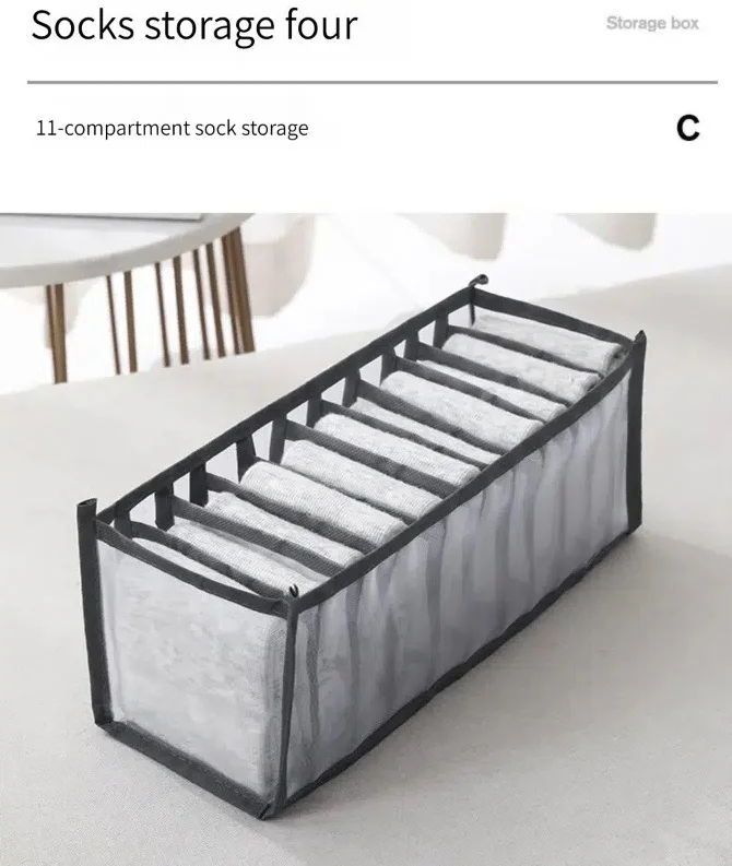 Organizer Per Cassetto Lingerie Pieghevole - 2 Set Divisori Per Reggiseni, Calze, Intimo - Foto 5