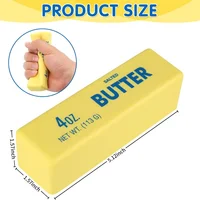 Jouet sensoriel anti-stress en silicone souple en forme de bloc de beurre ou de chocolat, à récupération lente, pour adultes, cadeau 2