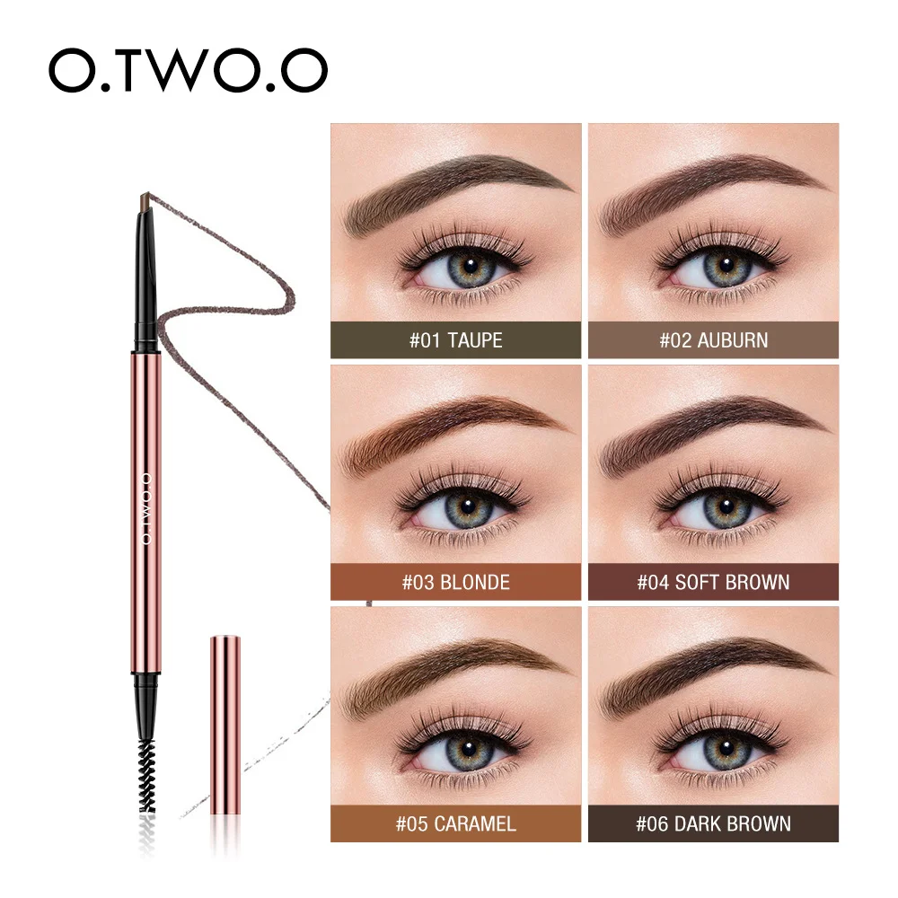 

O.TWO.O Ultra Fine Triangle Eyebrow Pencil Precise Brow Definer Long Lasting Waterproof Blonde Brown Eye Brow Makeup Cosmetics
