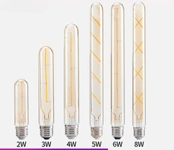 Warm White Retro LED Filament Light Bulb with Fluted Design, 220V (Warm White)
