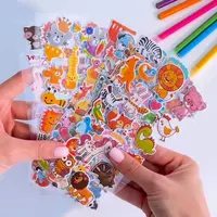 10 Sheets 3D Puffy Stickers for Kids Cute Cartoon Animal Stickers Scrapbook Stickers for Children Gift for Boys and Girls 1