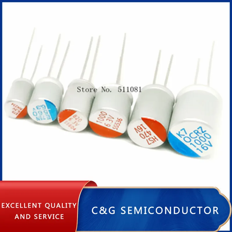 Solid Capacitor 10PCS 2.5V 4V 6.3V 10V 16V 100UF 270UF 330UF 470UF 560UF 680UF 820UF 1000UF 1200UF New Motherboard Graphics Card Solid Capacitor