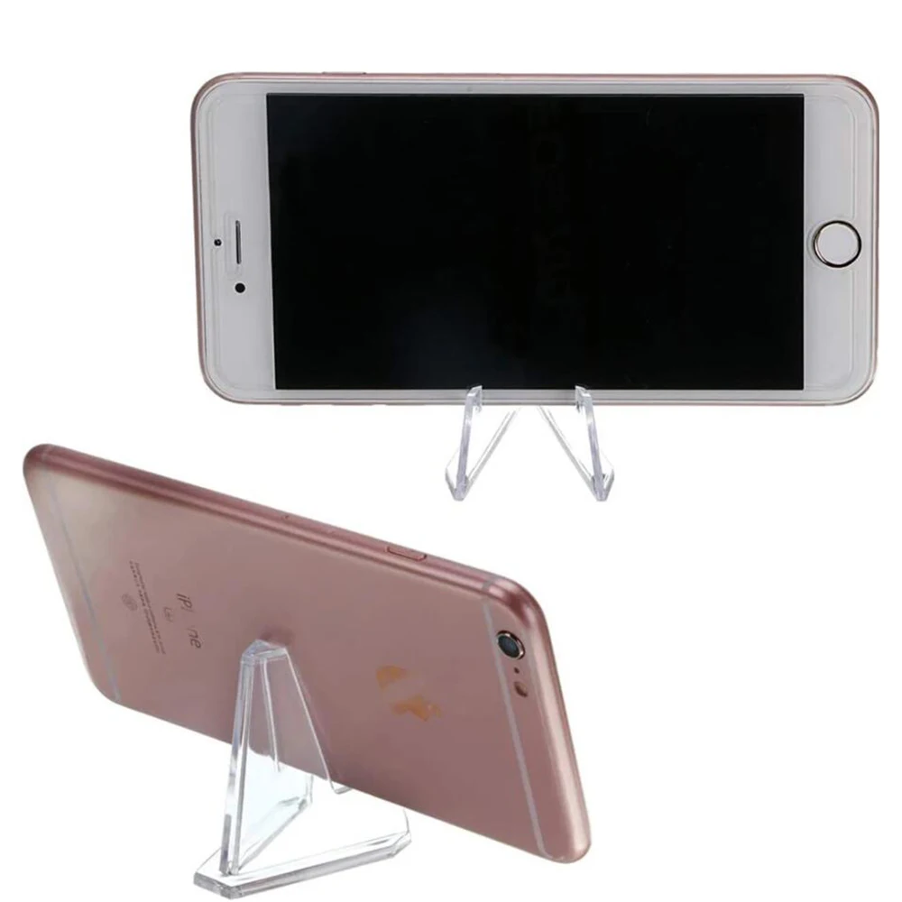 투명 아크릴 이젤 스탠드, 미니 동전 디스플레이 이젤 거치대, 플라스틱 플레이트 디스플레이 홀더, 메달 시계 그림 장식, 10  개-Freehip.co.kr