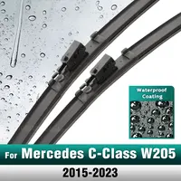 Silicone & rubber  Front Wiper Blades Set For Mercedes-Benz C-Class W205 2015 - 2023 Windshield Windscreen 22"+22" 1