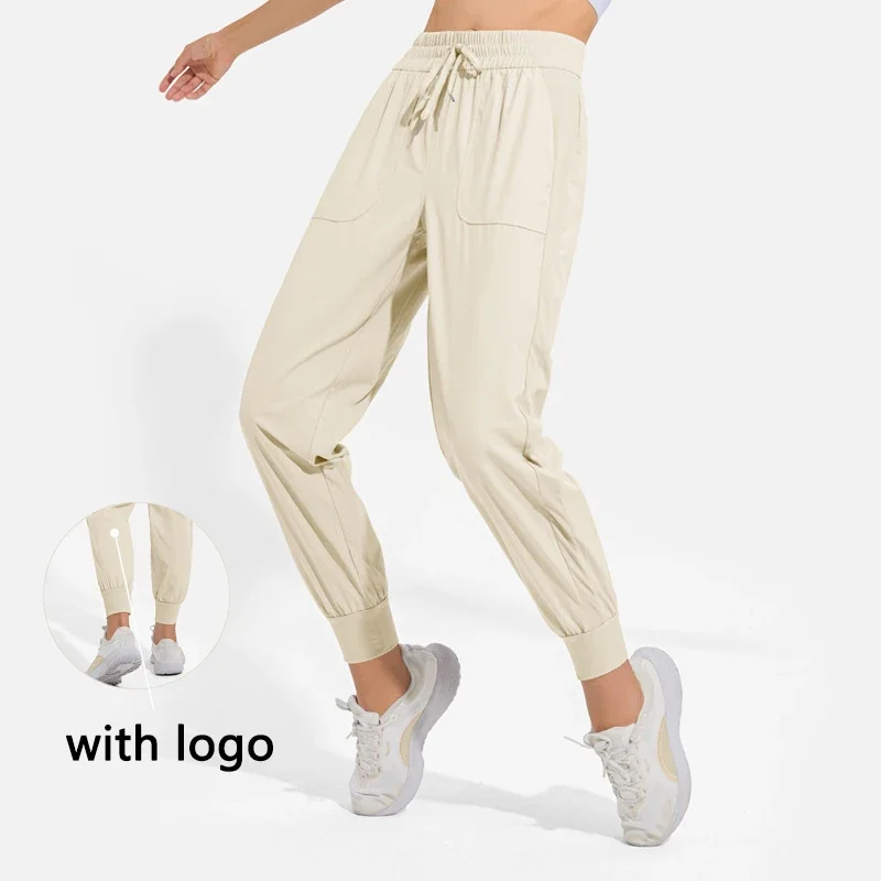 

Loose Sweatpants Women Fashion Drawstring Comfortable Casual Pants Running Dance Yoga With Logo LULu Pants Breathable Fitness