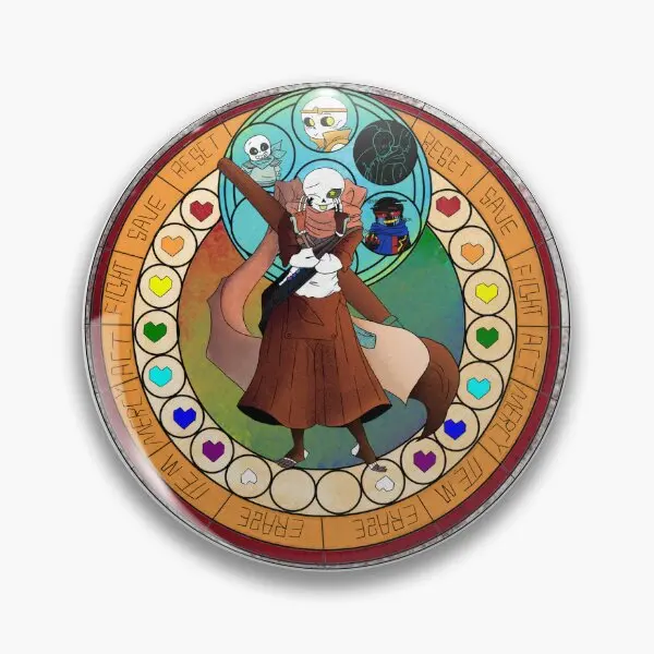 Мягкая булавка Inktale Sans Undertale Au, Подарочная булавка для лацкана, Металлическая Булавка для любимой шляпы, одежды, мультяшный воротник, креативная брошь, милые ювелирные изделия