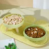 Macaron Color Cat Bowls - 4-Legged Elevated Pet Dishes, Cat Food Plates, Pet Feeding Supplies 3
