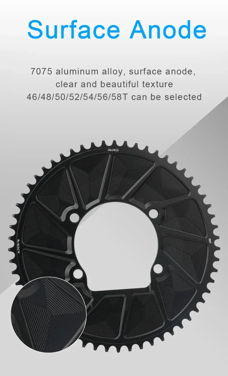 Bike Chainring 110BCD 46T 48T 50T 52T 54T 56T 58T Sprocket Road Bicycle Chainwhe