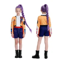 Ensembles de vêtements pour filles, costumes de Cosplay de dessin animé pour enfants, spectacle sur scène k-pop, 2 pièces, tenues de Costume de jeu de rôle de film pour filles 2