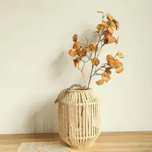Round Copper Leaf Home Decoration Living Room Christmas Decoration Artificial Garden Artificial Plants Home Decoration