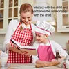 11PCS Kids Cooking Baking Set Chef Set, Includes Apron for Girls, Chef Hat, Mitt & Utensil Gifts for 3-10 Year Old Kids 3