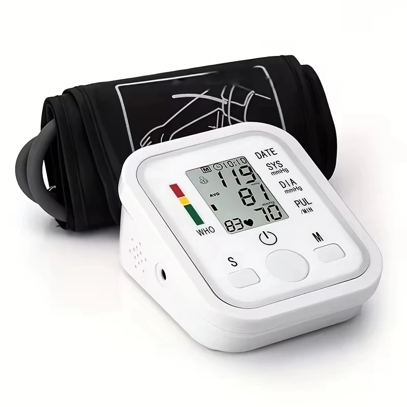 Automatic Digital ARM Blood Pressure Monitor Sphygmomanometer Tonometer Tensiometer Heart Rate Pulse Meter BP Monitor Voice blood pressure monitor