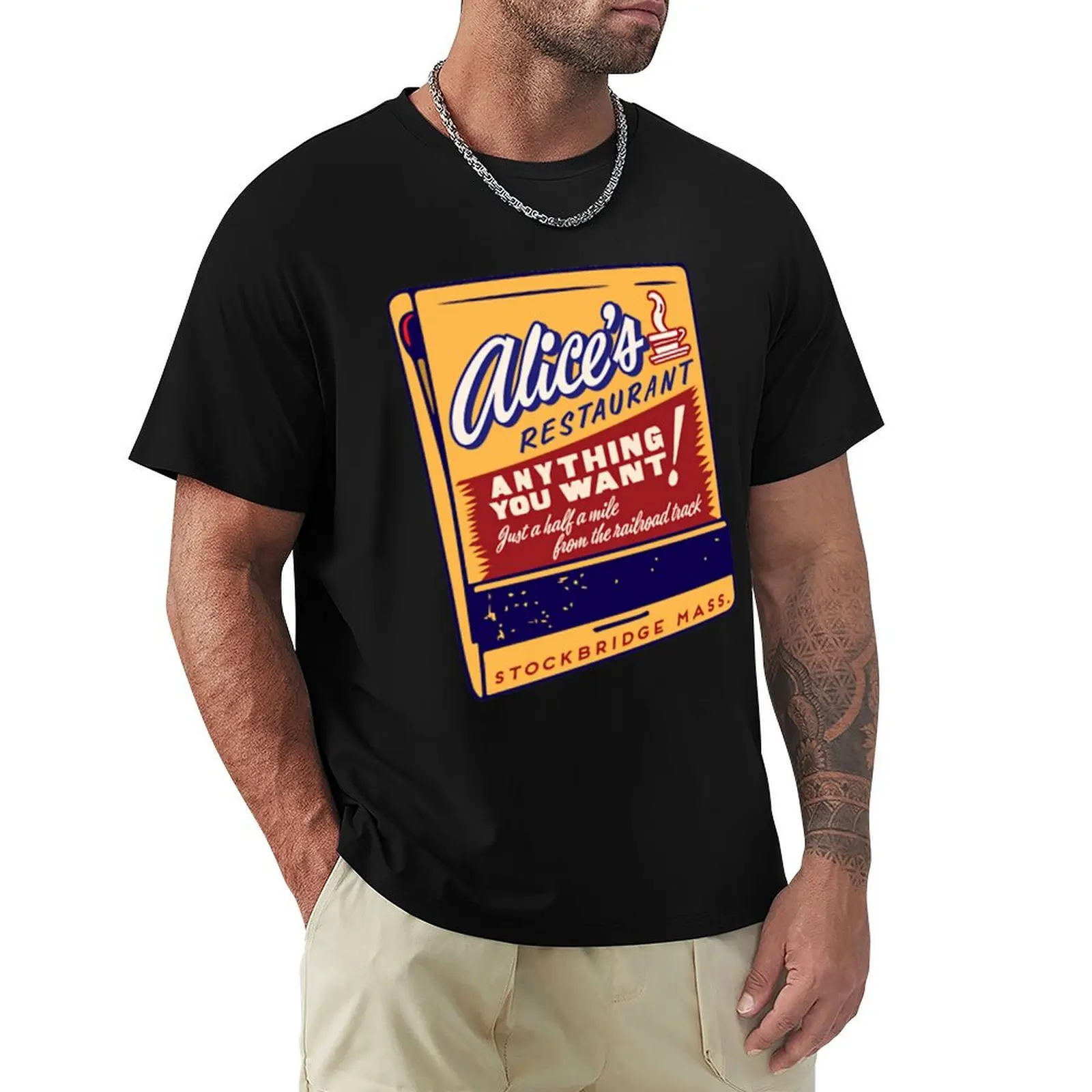 

Alice's Restaurant 1\t T-Shirt plus sizes sublime graphics boys animal print Men's clothing
