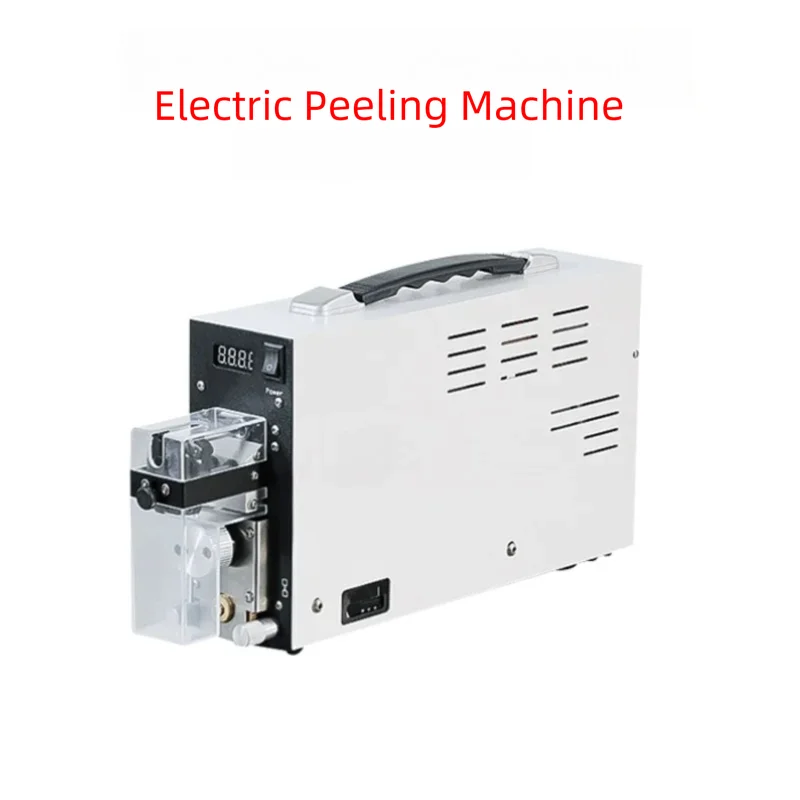 High Precision Induction Pneumatic Wire Stripping Machine 0.03-2mm² Automatic Cable Peeling Tool for PVC PC Single Core 1-20mm W detail image 2