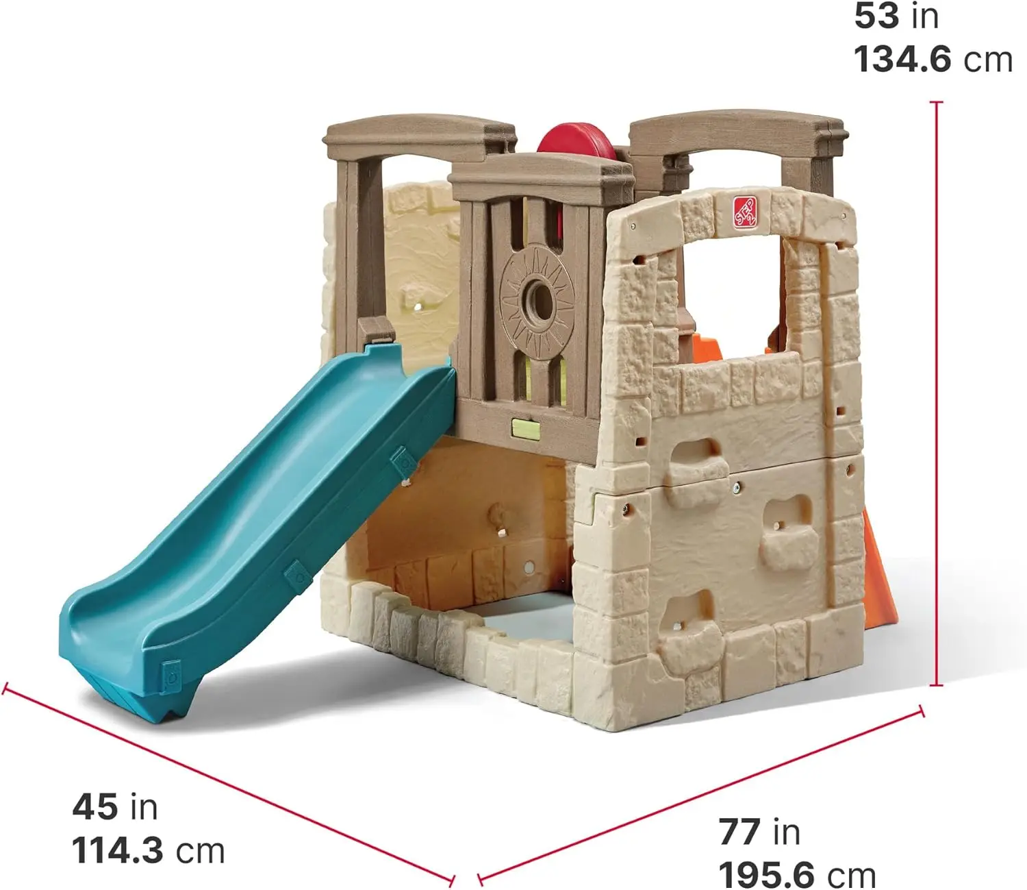 Woodland Climber II Kids Playset, Ages 2 &ndash;6 Years Old, Toddler Slide and Climbing Wall, Outdoor Playground for Backyard, Sturdy